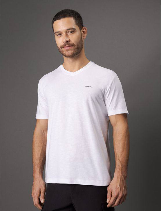 Camiseta Masculina Slim Flamê Calvin Klein - Branco Camiseta Masculina Slim Flamê Calvin Klein Branco Ggg Camiseta Masculina Slim Flamê Calvin Klein - Branco Camiseta Masculina Slim Flamê Calvin Klein Branco Ggg