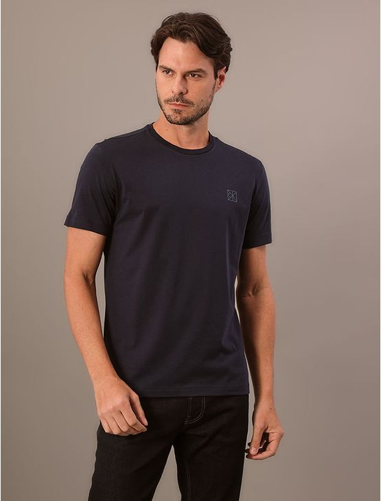 Camiseta Masculina Pima Calvin Klein - Marinho Camiseta Masculina Pima Calvin Klein Marinho Pp Camiseta Masculina Pima Calvin Klein - Marinho Camiseta Masculina Pima Calvin Klein Marinho Pp