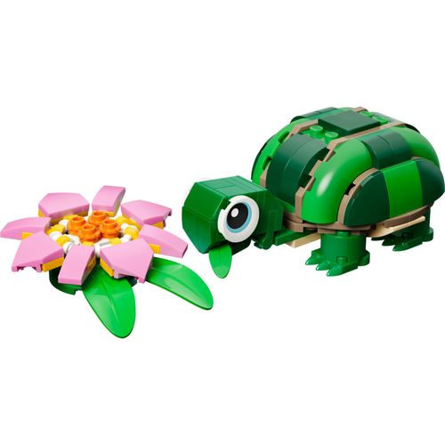 LEGO® Creator 3 em 1 - Tartaruga com uma flor de lírio-d'água LEGO® Creator 3 em 1 - Tartaruga com uma flor de lírio-d'água