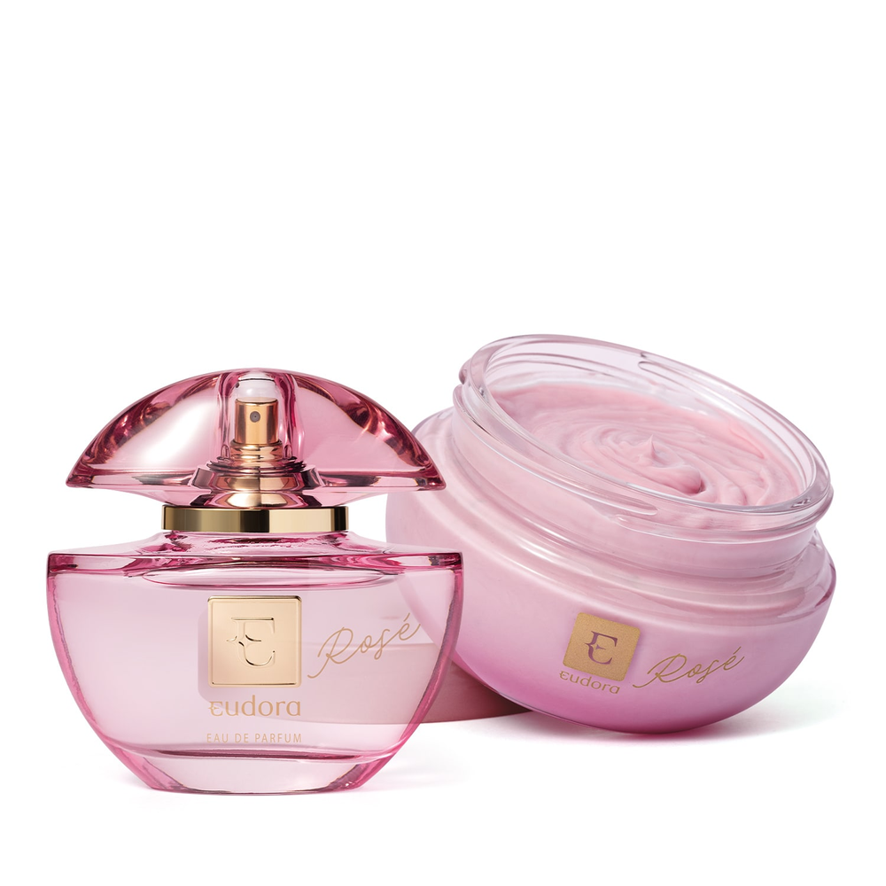 Combo Eudora Rosé: Eau de Parfum 75ml + Creme Desodorante Hidratante Corporal 250g Combo Eudora Rosé: Eau de Parfum 75ml + Creme Desodorante Hidratante Corporal 250g