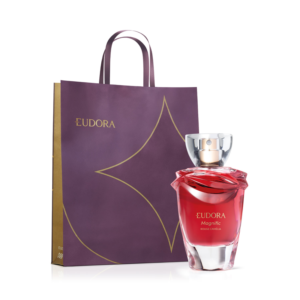 Combo Magnific Rouge Camélia: Desodorante Colônia 75ml + Sacola Eudora Combo Magnific Rouge Camélia: Desodorante Colônia 75ml + Sacola Eudora