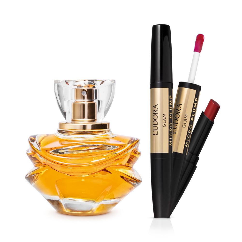 Combo Eudora Magnific Audaz Eau de Parfum 75ml + Batom 1,8g Combo Eudora Magnific Audaz Eau de Parfum 75ml + Batom 1,8g