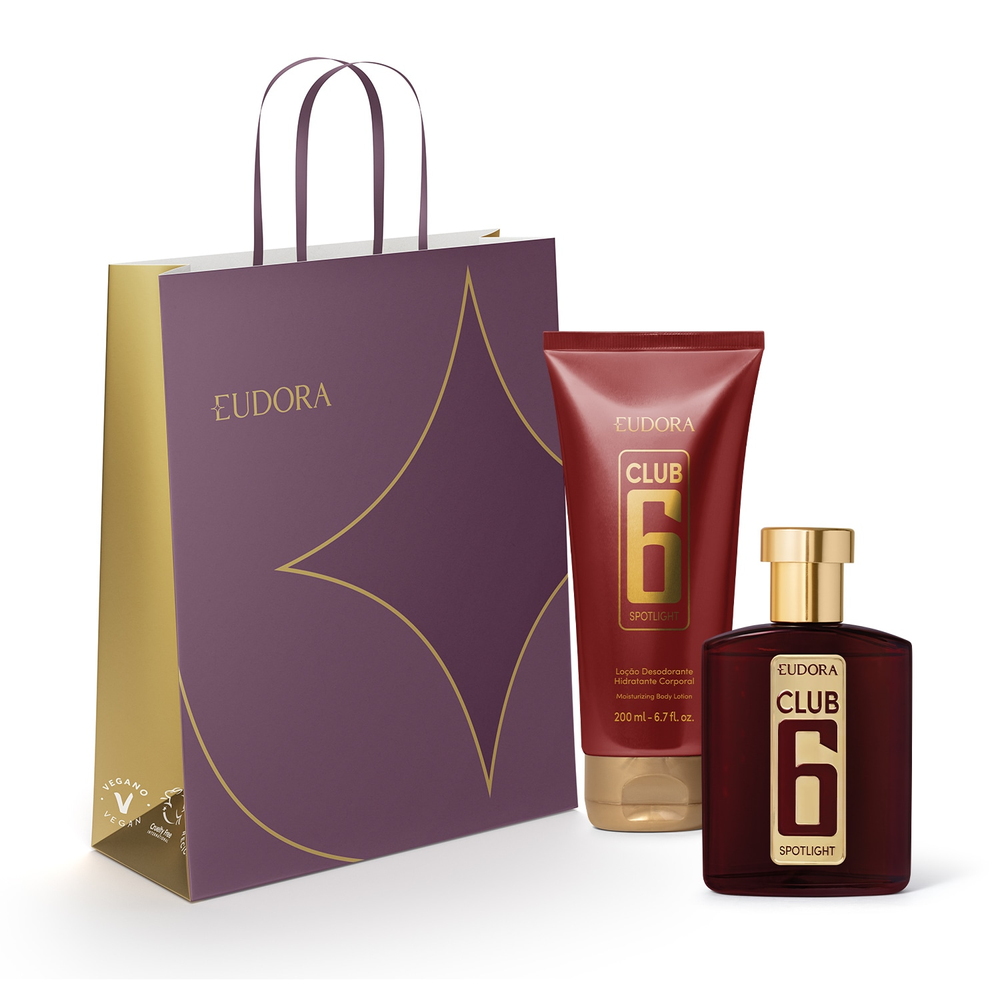 Combo Club 6 Spotlight Desodorante Colônia 95ml + Loção Hidratante Desodorante Corporal 200ml Combo Club 6 Spotlight Desodorante Colônia 95ml + Loção Hidratante Desodorante Corporal 200ml