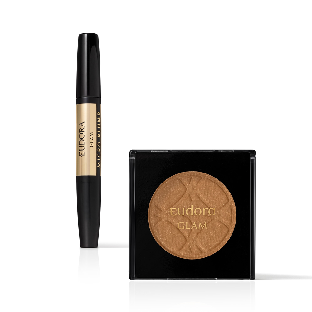 Combo Glam: Batom Duo Malva Essencial Micro Plump 1,8g + Blush Em Pó Brown Fashioned 5g Combo Glam: Batom Duo Malva Essencial Micro Plump 1,8g + Blush Em Pó Brown Fashioned 5g