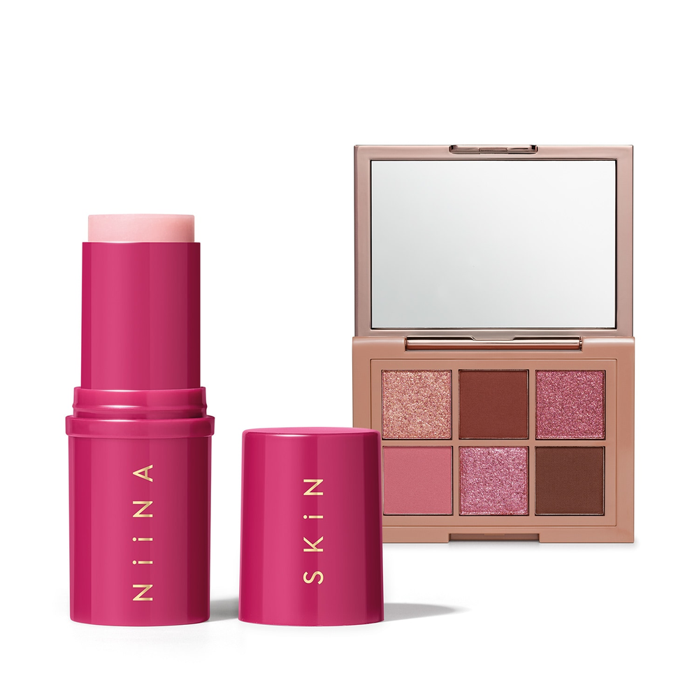 Combo Niina Secrets Skin: Paleta de Sombras Shine 5,4g + Balm Hidratante Facial 15g Combo Niina Secrets Skin: Paleta de Sombras Shine 5,4g + Balm Hidratante Facial 15g