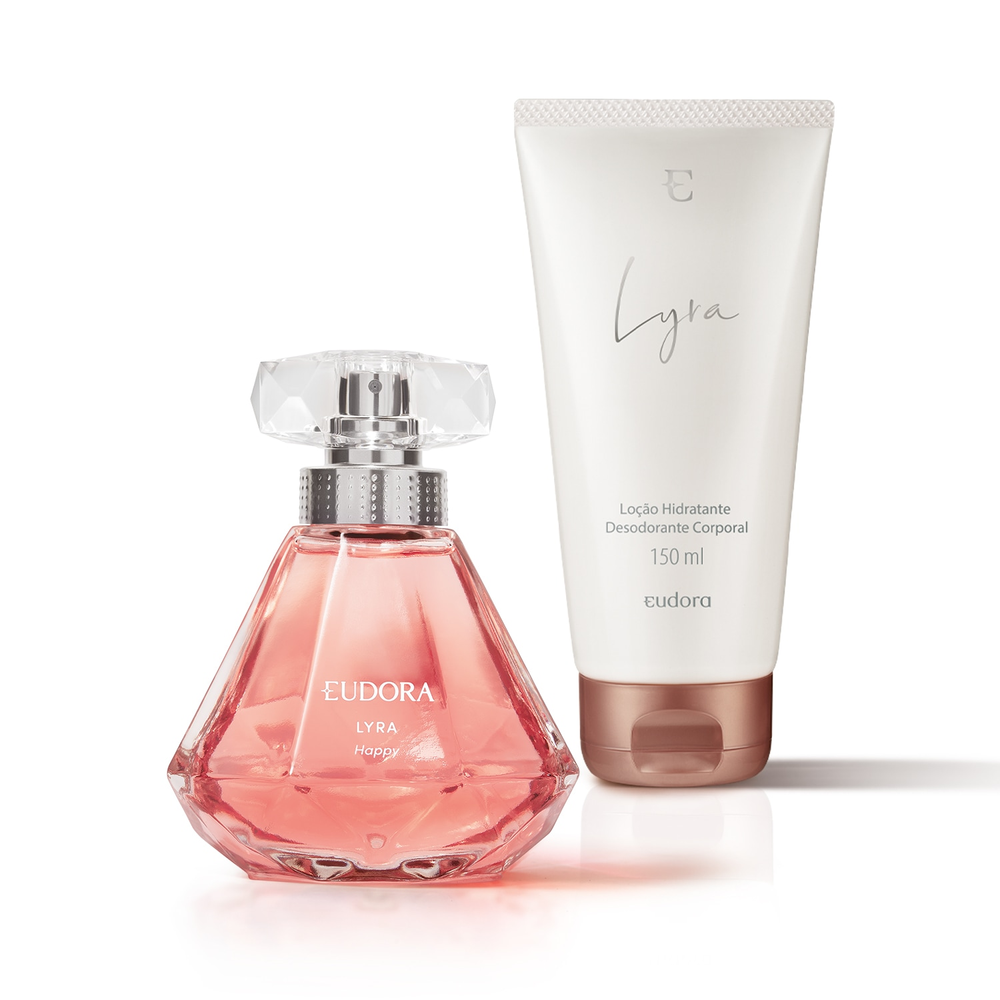Combo Presente Lyra Happy Desodorante Colônia 75ml + Lyra Loção Corporal 150ml Combo Presente Lyra Happy Desodorante Colônia 75ml + Lyra Loção Corporal 150ml