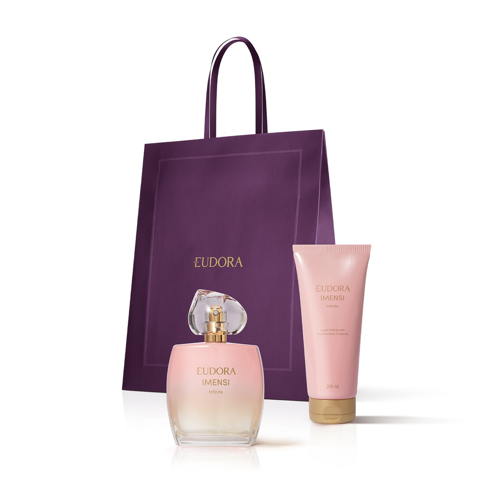 Combo Presente Imensi Infinite: Desodorante Colônia 100ml + Loção Corporal 200ml + Sacola Combo Presente Imensi Infinite: Desodorante Colônia 100ml + Loção Corporal 200ml + Sacola