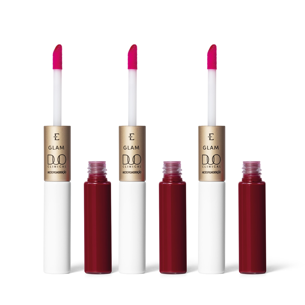 Combo Glam Duo Clinical Batom Vermelho Imprescindível (3 itens) Combo Glam Duo Clinical Batom Vermelho Imprescindível (3 itens)
