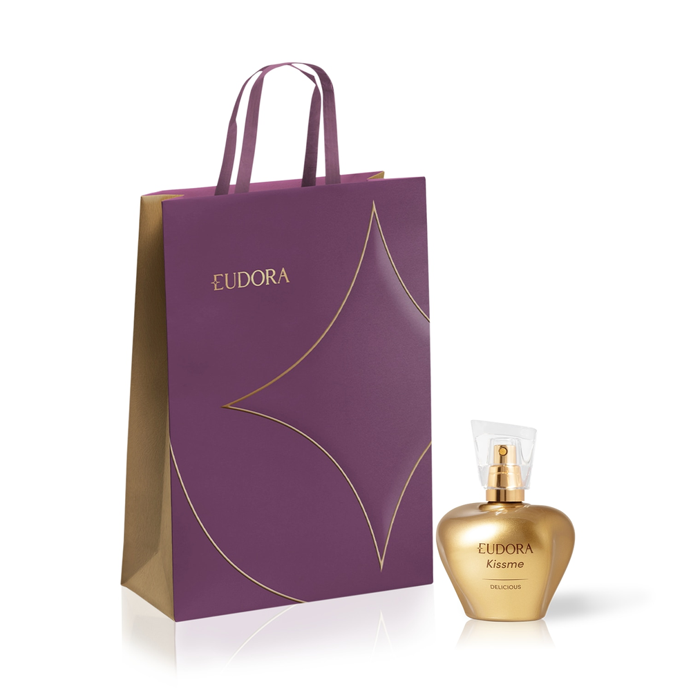 Combo Kiss Me Delicious: Desodorante Colônia 50ml + Sacola Combo Kiss Me Delicious: Desodorante Colônia 50ml + Sacola