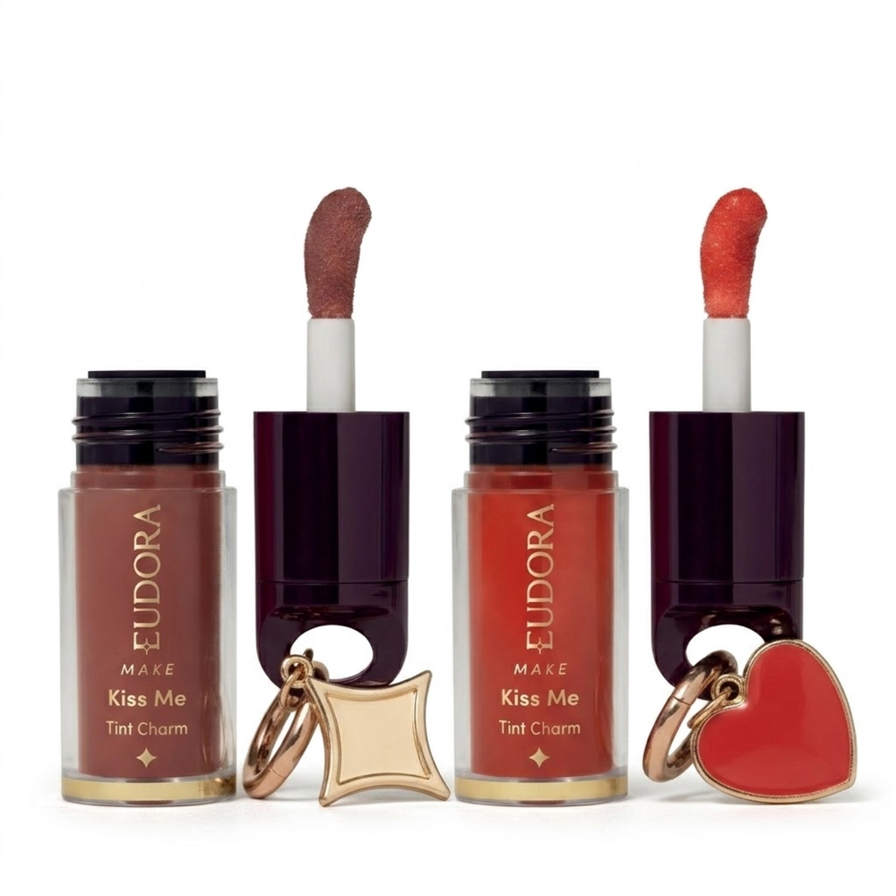 Combo Kiss Me Tint Charm: Lip Oil Brown 2ml + Lip Oil Red 2ml Combo Kiss Me Tint Charm: Lip Oil Brown 2ml + Lip Oil Red 2ml