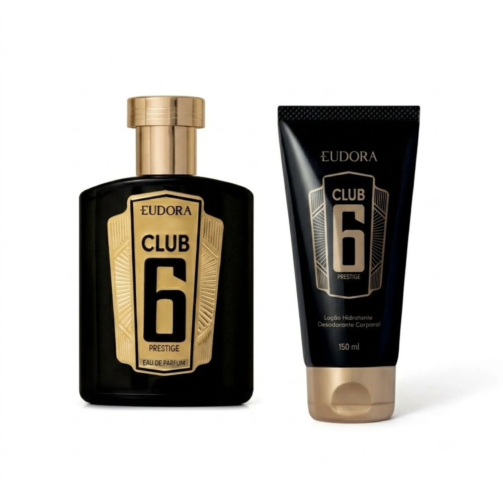 Combo Club 6 Prestige Eau de Parfum 95ml + Loção Corporal 150ml Combo Club 6 Prestige Eau de Parfum 95ml + Loção Corporal 150ml