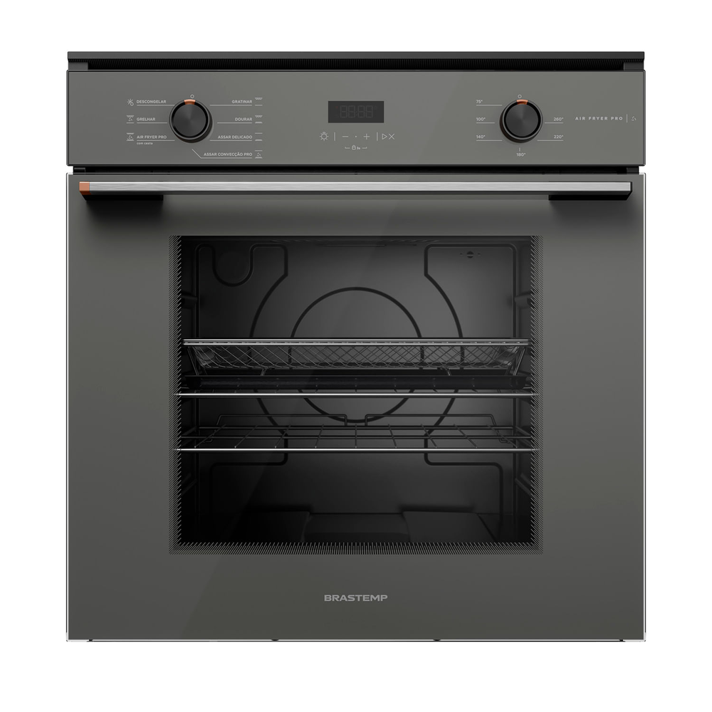 Forno De Embutir Elétrico 84 Litros Com Air Fryer Pro Cinza Brastemp - Box84ar 220V Forno De Embutir Elétrico 84 Litros Com Air Fryer Pro Cinza Brastemp - Box84ar 220V
