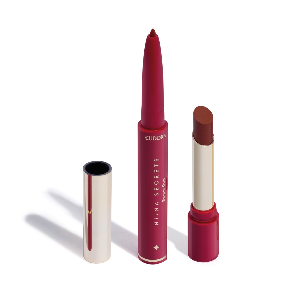 Batom Avelã Duo Perfect Match Niina Secrets 1,65g Batom Avelã Duo Perfect Match Niina Secrets 1,65g