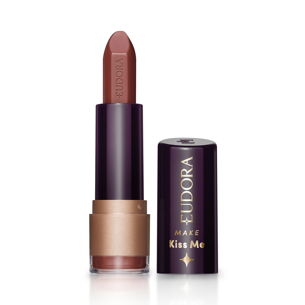 Batom Matte Marrom Tendência Eudora Make Kiss Me 3,7g Batom Matte Marrom Tendência Eudora Make Kiss Me 3,7g