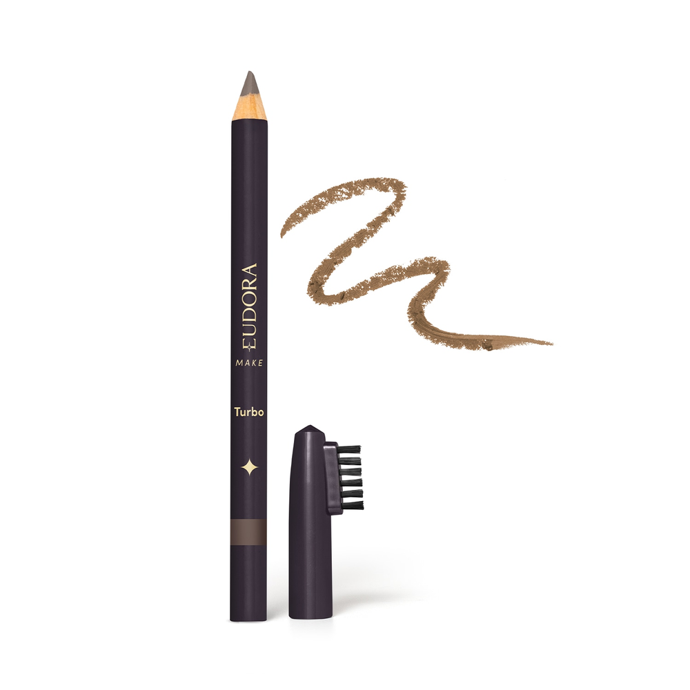 Lápis para Sobrancelhas Marrom Médio Turbo Eudora Make 1,1g Lápis para Sobrancelhas Marrom Médio Turbo Eudora Make 1,1g