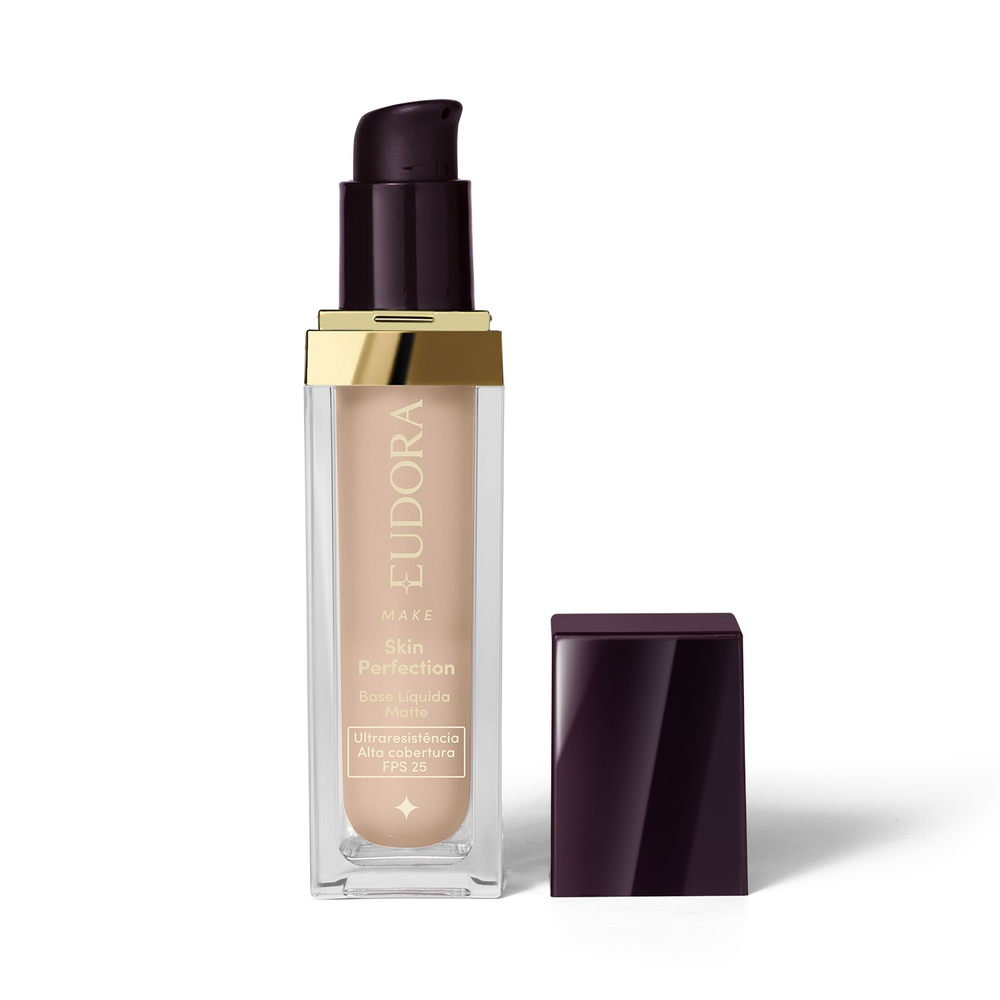 Base Líquida Matte Eudora Make Skin Perfection Cor 70 30ml Base Líquida Matte Eudora Make Skin Perfection Cor 70 30ml