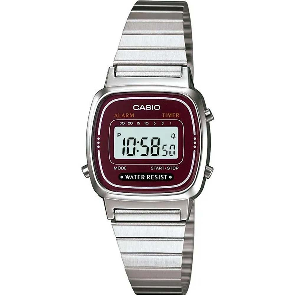 Relógio Casio Feminino Vintage Digital LA670WA-4DF Relógio Casio Feminino Vintage Digital LA670WA-4DF