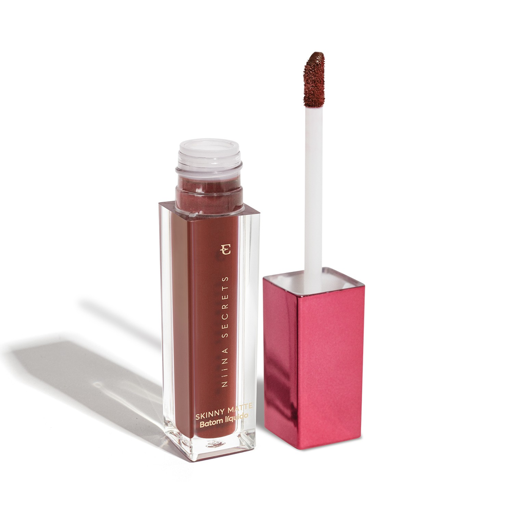 Eudora Niina Secrets Skinny Matte Castanho Begônia - Batom Líquido 5ml Eudora Niina Secrets Skinny Matte Castanho Begônia - Batom Líquido 5ml