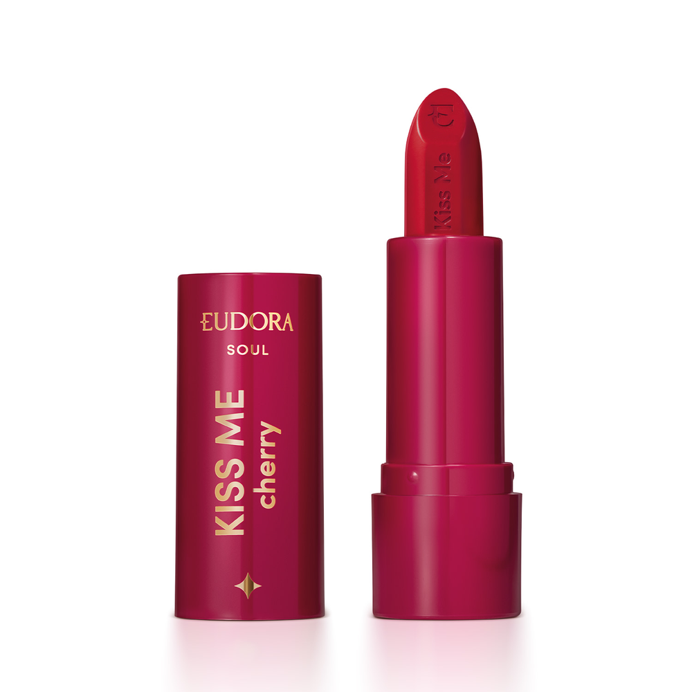 Batom Matte Vermelho Viciante Kiss Me Cherry 3,7g Batom Matte Vermelho Viciante Kiss Me Cherry 3,7g