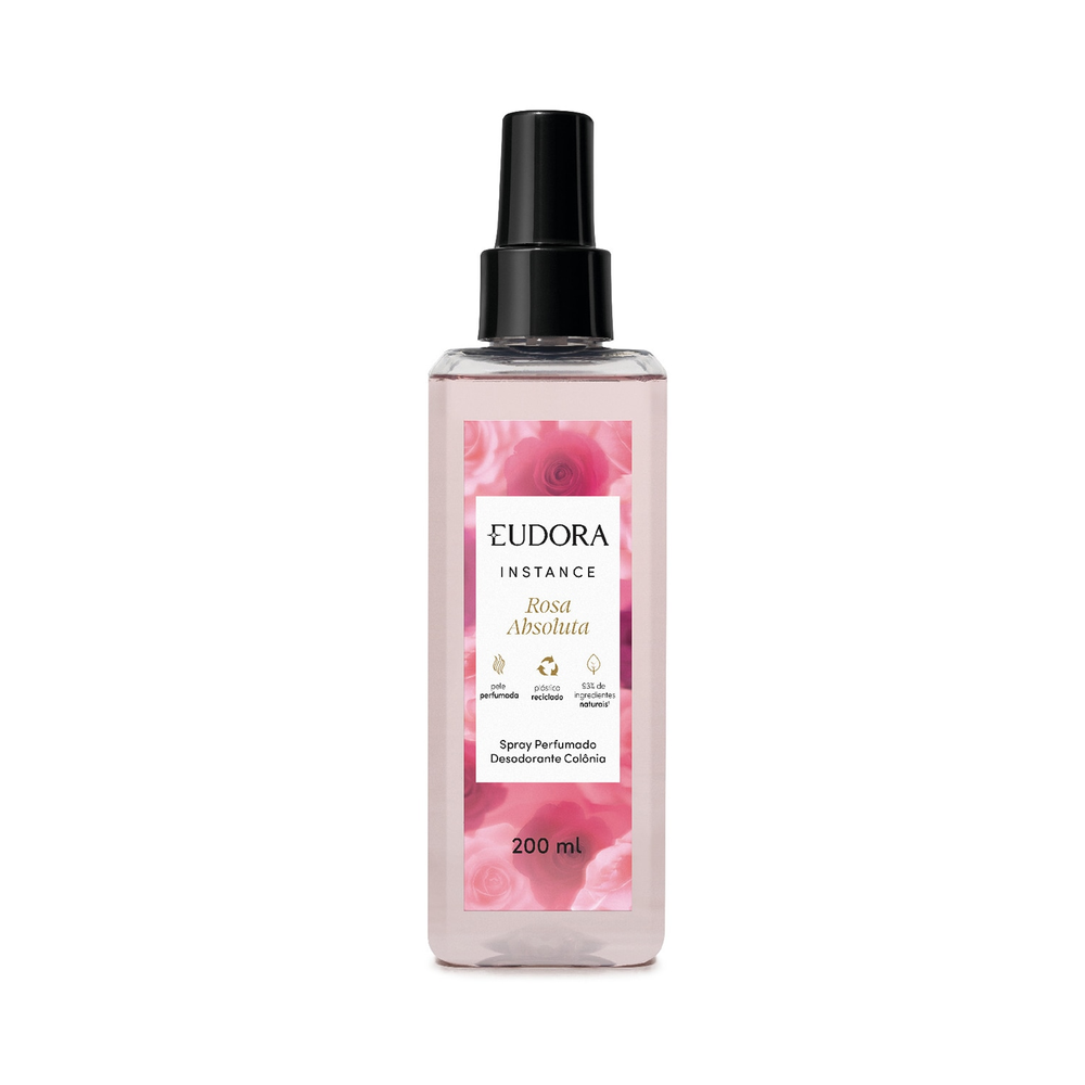 Spray Perfumado Desodorante Colônia Instance Rosa Absoluta 200ml