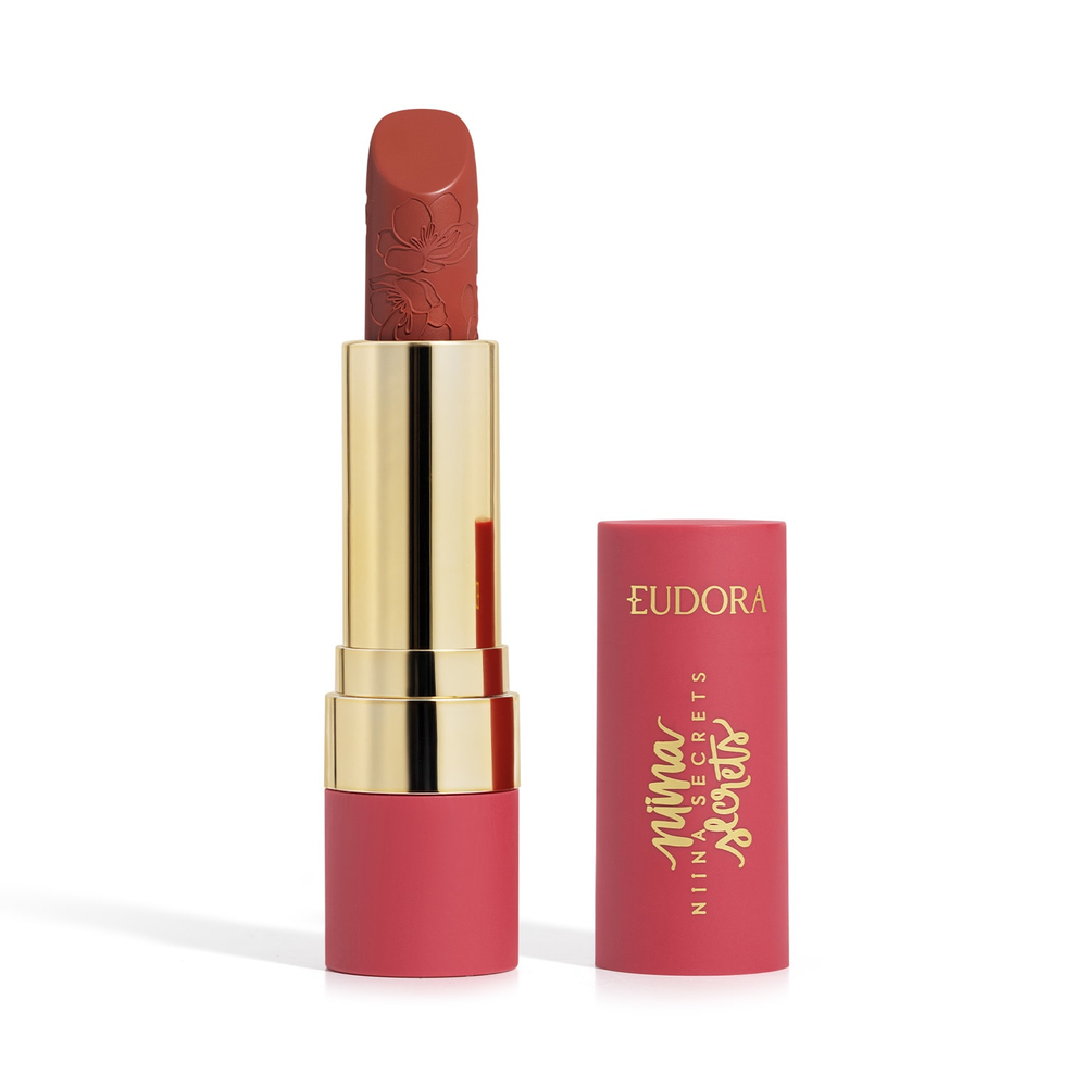 Batom Niina Secrets Soft Petals Vermelho Romântico 3,8g Batom Niina Secrets Soft Petals Vermelho Romântico 3,8g