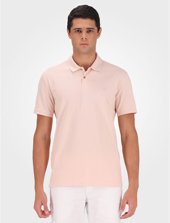 Polo Masculina Básica Sem Friso Calvin Klein - Rosa Claro Polo Masculina Básica Sem Friso Calvin Klein Rosa Claro Ggg Polo Masculina Básica Sem Friso Calvin Klein - Rosa Claro Polo Masculina Básica Sem Friso Calvin Klein Rosa Claro Ggg