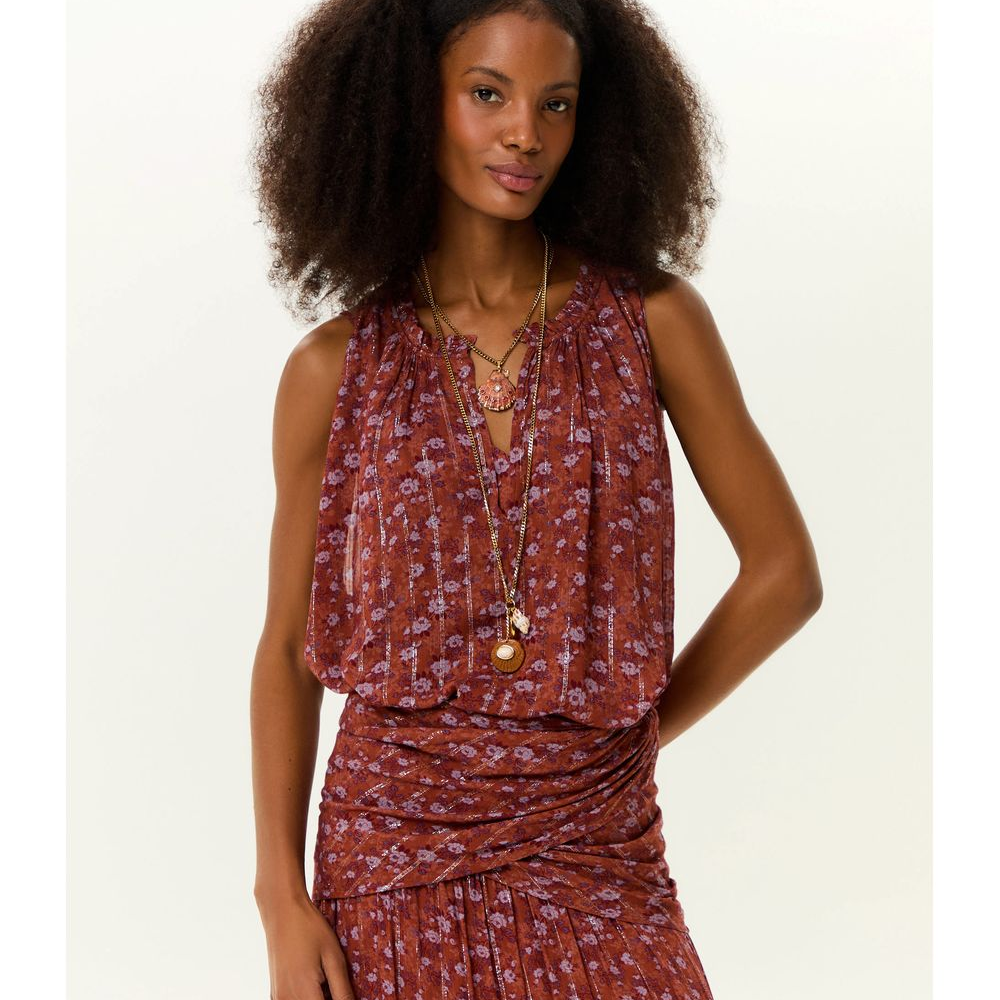 Blusa Pontas Estampa Roses Blusa Pontas Estampa Roses