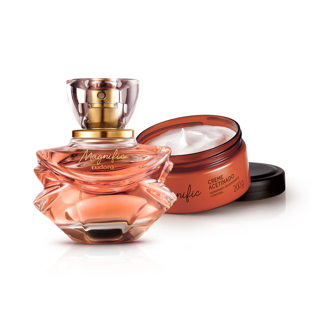 Combo Magnific: Eau de Parfum + Creme Acetinado Combo Magnific: Eau de Parfum + Creme Acetinado
