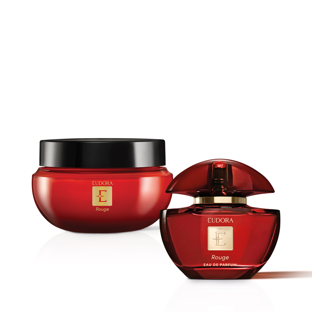 Combo Eudora Rouge: Eau de Parfum 75ml + Creme Desodorante Hidratante Corporal 250g Combo Eudora Rouge: Eau de Parfum 75ml + Creme Desodorante Hidratante Corporal 250g