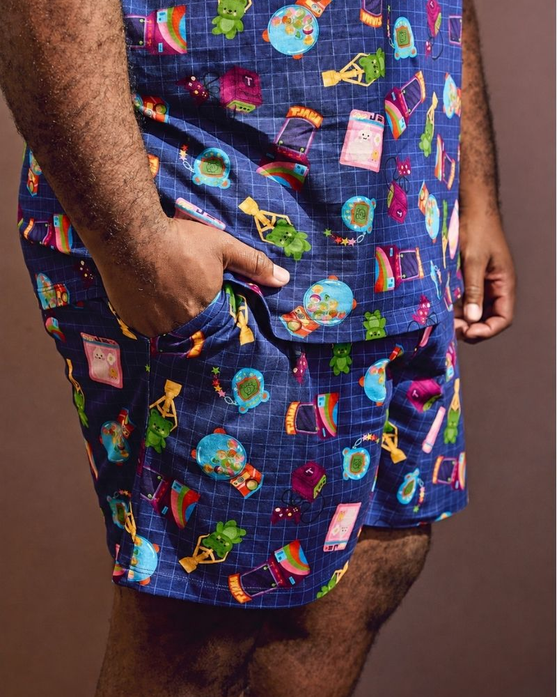 Short Pijama Masculino Estampa Arcade Short Pijama Masculino Estampa Arcade