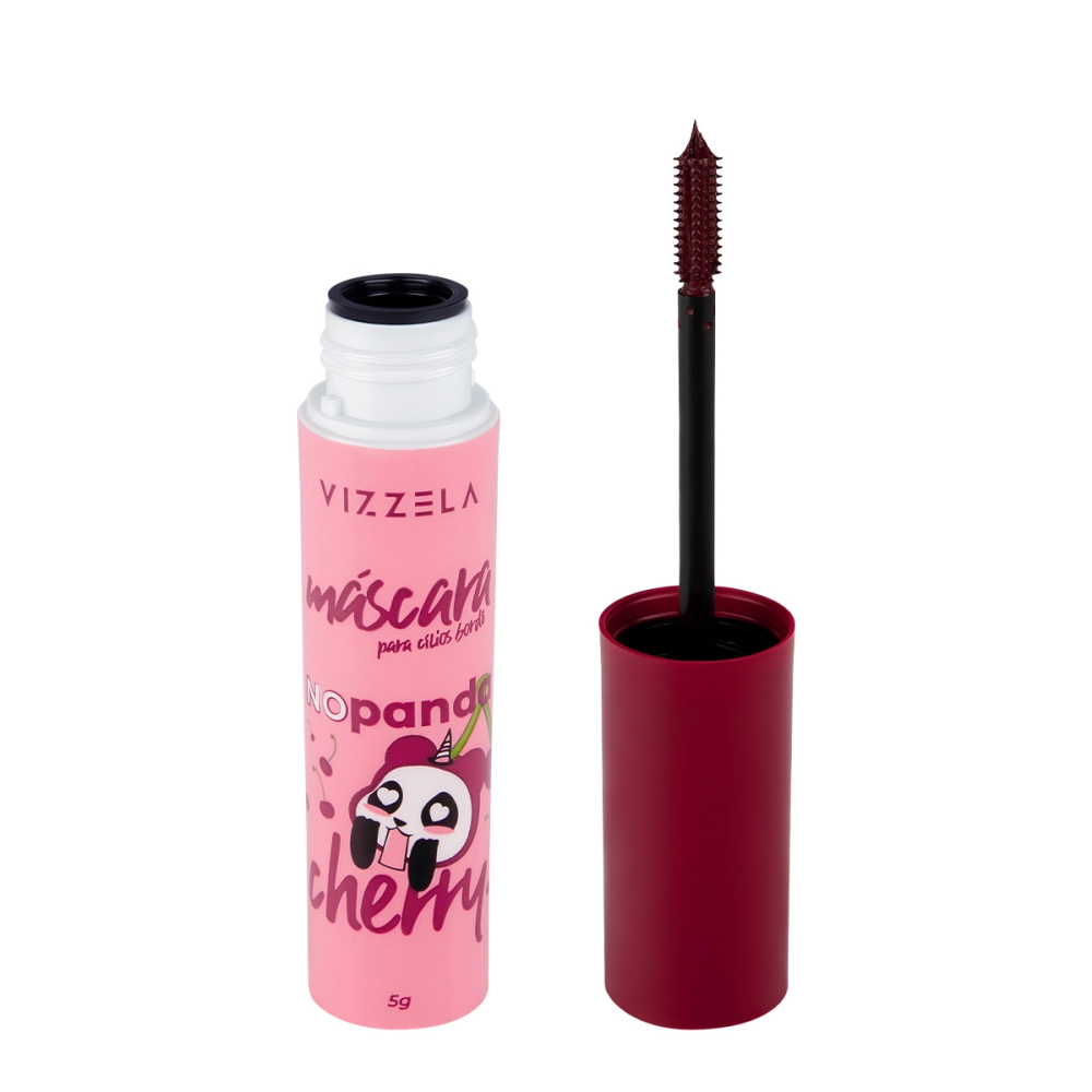 Máscara Para Cílios No Panda Cherry Bordô Vizzela 5g Máscara Para Cílios No Panda Cherry Bordô Vizzela 5g