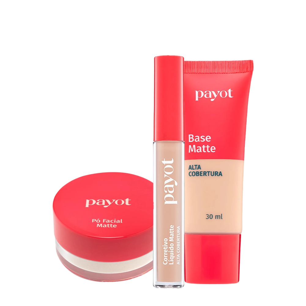 Kit Payot Alta Cobertura Base Corretivo E Pó Solto (3 Produtos) Kit Payot Alta Cobertura Base Corretivo E Pó Solto (3 Produtos)