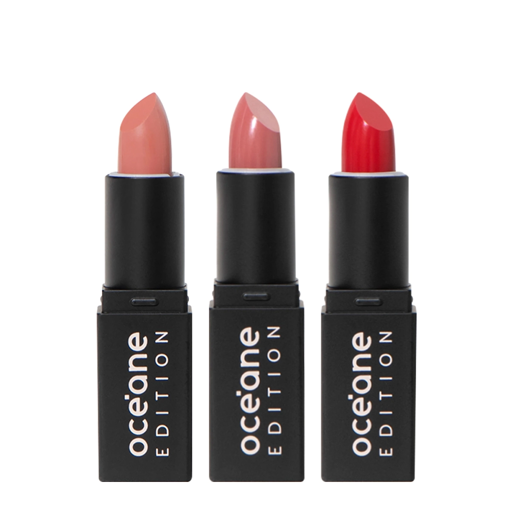 Kit Océane Edition Mini Lipstick Nude Pink Red Kiss E Sienna Nude (3 Produtos) Kit Océane Edition Mini Lipstick Nude Pink Red Kiss E Sienna Nude (3 Produtos)