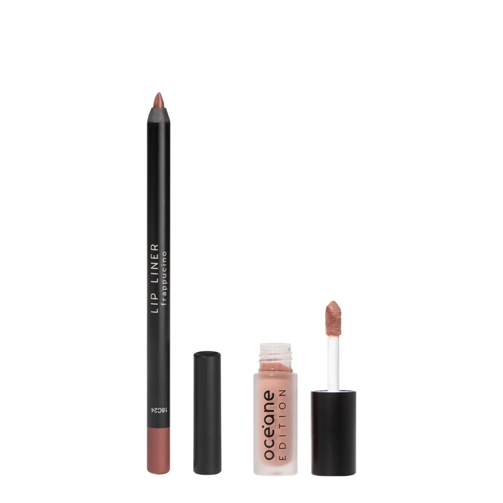 Kit Océane Edition Batom Color My Lips Naked Nude Lápis Labial Frappucino Kit Océane Edition Batom Color My Lips Naked Nude Lápis Labial Frappucino