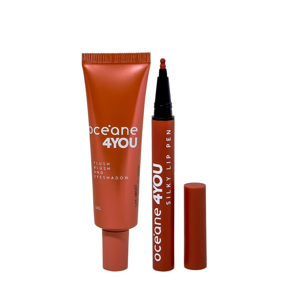 Kit Océane 4you Flush Bright Joy Blush Sombra E Pen Mauve Caneta Delineadora Labial (2 Produtos) Kit Océane 4you Flush Bright Joy Blush Sombra E Pen Mauve Caneta Delineadora Labial (2 Produtos)