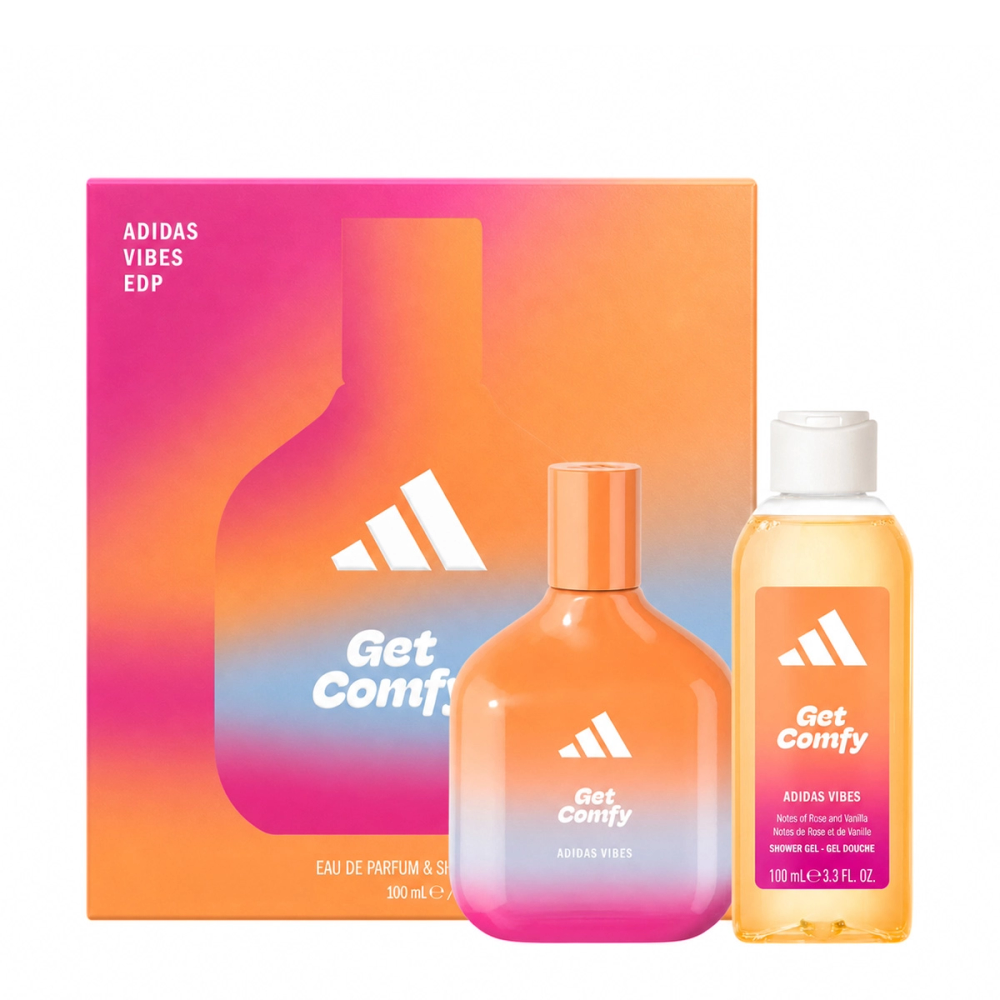Kit Perfume Eau De Parfum E Gel De Banho Adidas Vibes Get Comfy 100ml E 100ml Kit Perfume Eau De Parfum E Gel De Banho Adidas Vibes Get Comfy 100ml E 100ml
