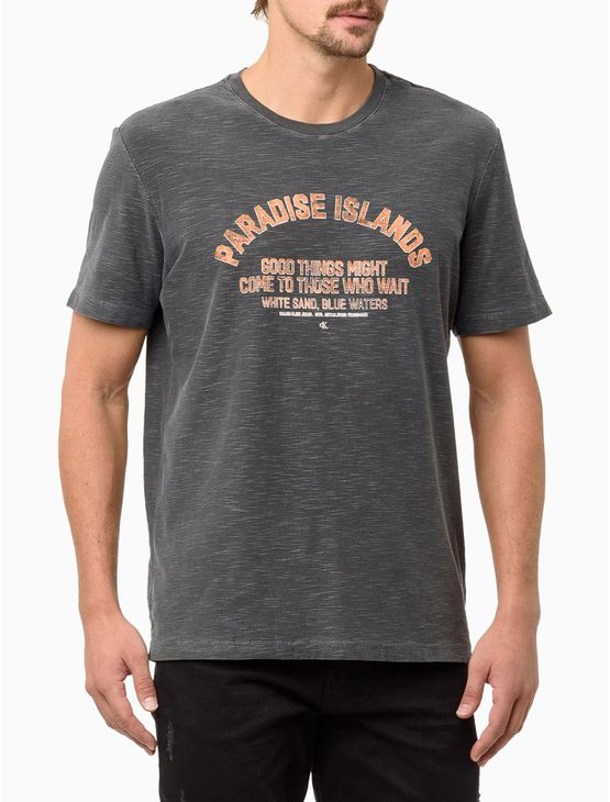 Camiseta Masculina Paradise Islands - Chumbo Camiseta Masculina Paradise Islands Chumbo m Camiseta Masculina Paradise Islands - Chumbo Camiseta Masculina Paradise Islands Chumbo m