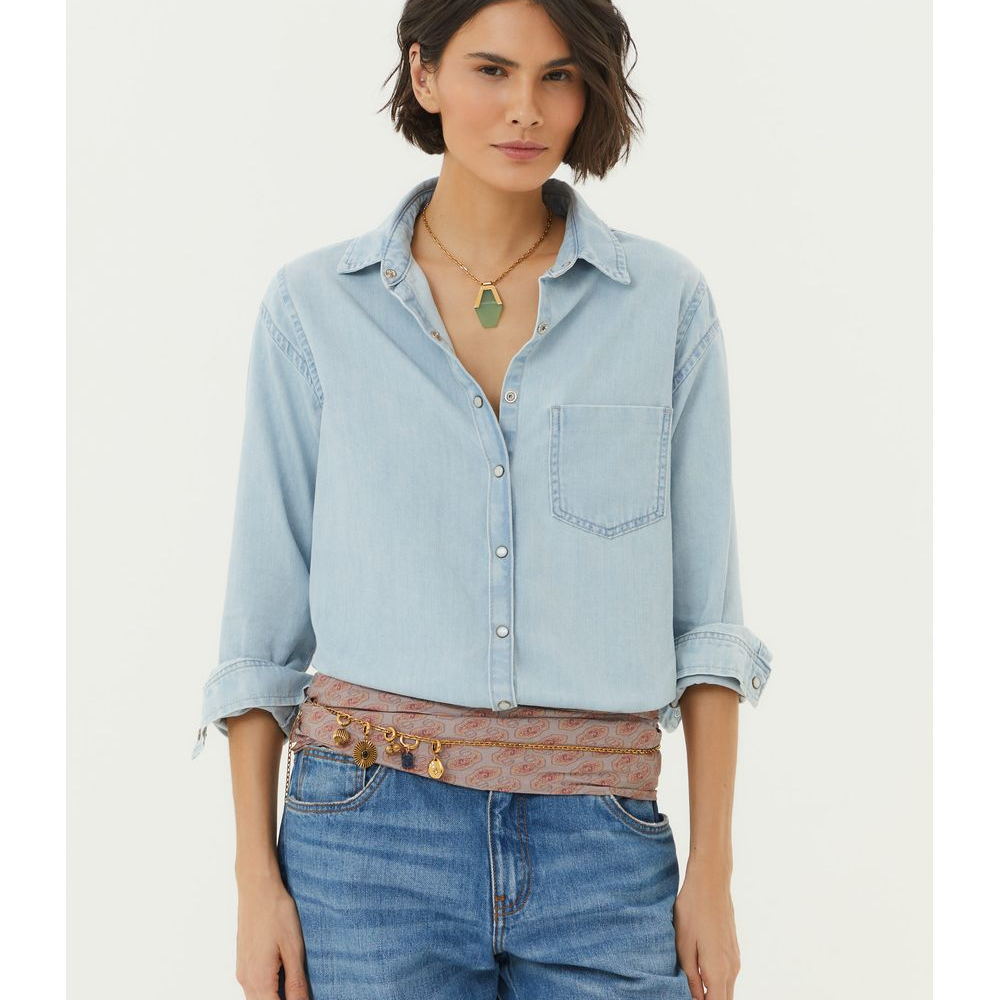 Camisa Jeans Bolso Used
