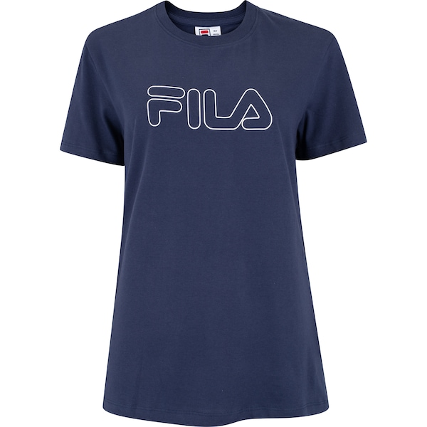 Camiseta Feminina Fila Manga Curta Regular Basic Outline Camiseta Feminina Fila Manga Curta Regular Basic Outline
