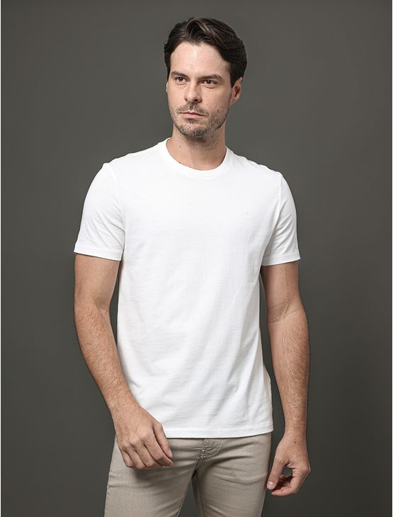 Camiseta Manga Curta Básica Smooth Cotton - Branco Camiseta Manga Curta Básica Smooth Cotton Branco Gg Camiseta Manga Curta Básica Smooth Cotton - Branco Camiseta Manga Curta Básica Smooth Cotton Branco Gg