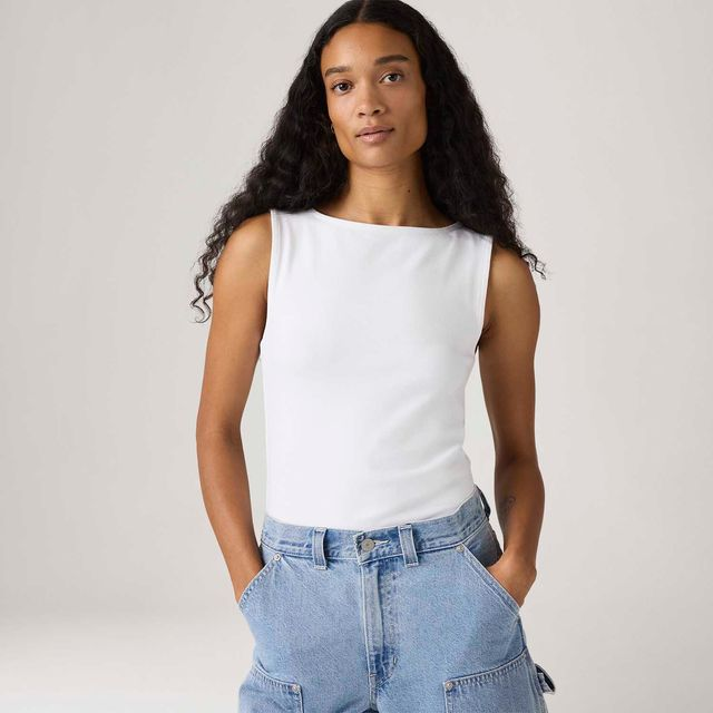 Blusa Levi's®Blair Boatneck Branca - XS USA | PP BR Blusa Levi's®Blair Boatneck Branca - XS USA | PP BR