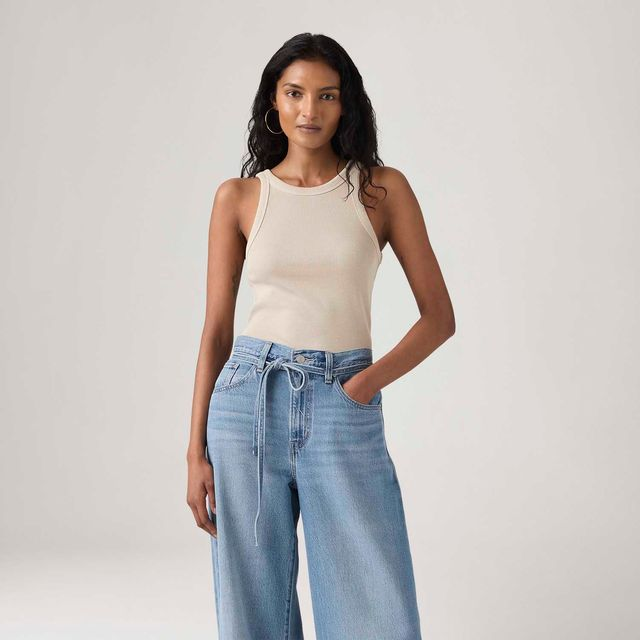Regata Levi's® Essential Racer Tank Bege - XS USA | PP BR