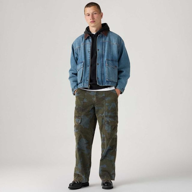 Calça Levi's® Extra Cargo Baggy Camuflada Verde - 30X32 USA | 38 BR Calça Levi's® Extra Cargo Baggy Camuflada Verde - 30X32 USA | 38 BR