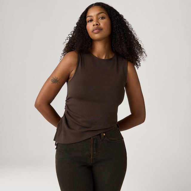 Regata Levi's® Alila Asymmetrical Marrom - XS USA | PP BR