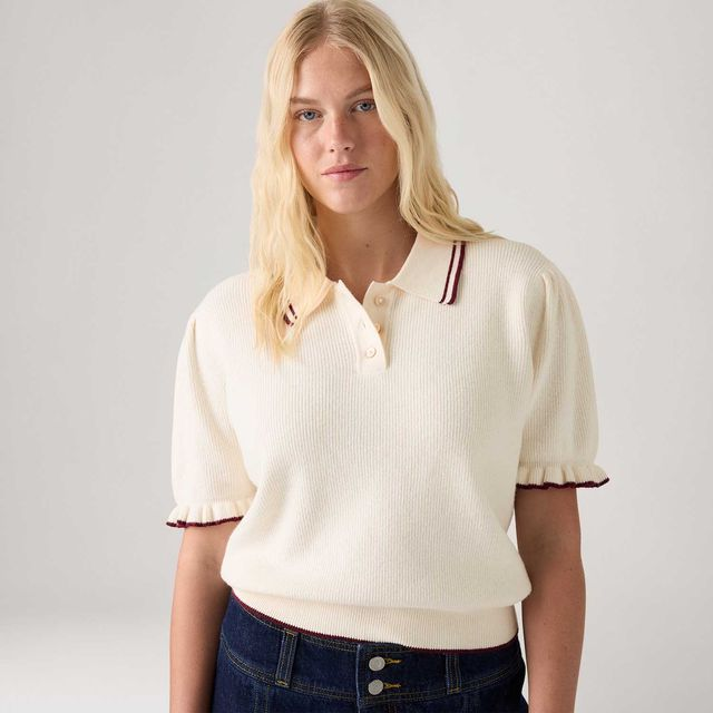 Polo Levi's® Super Soft Summer Off White Manga Curta - XS USA | PP BR Polo Levi's® Super Soft Summer Off White Manga Curta - XS USA | PP BR