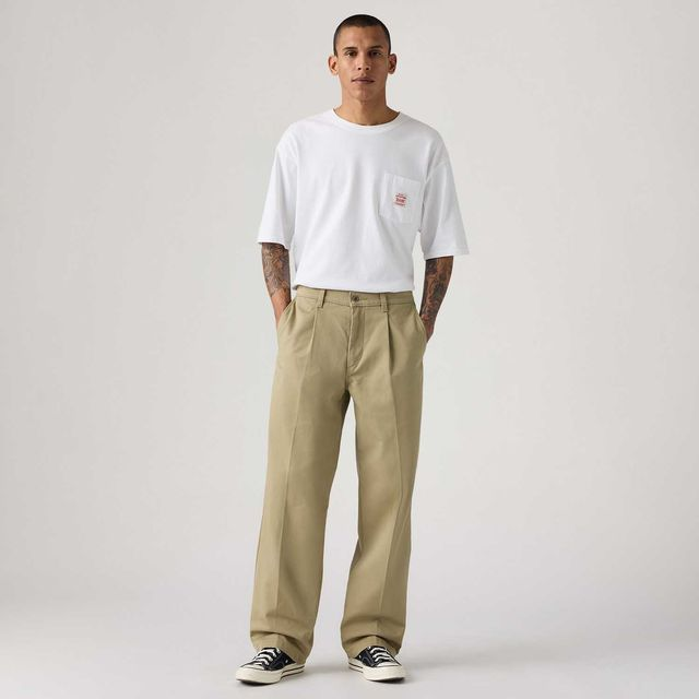Calça Levi's® Chino Loose Pleated Caqui - 28X34 USA | 36 BR Calça Levi's® Chino Loose Pleated Caqui - 28X34 USA | 36 BR