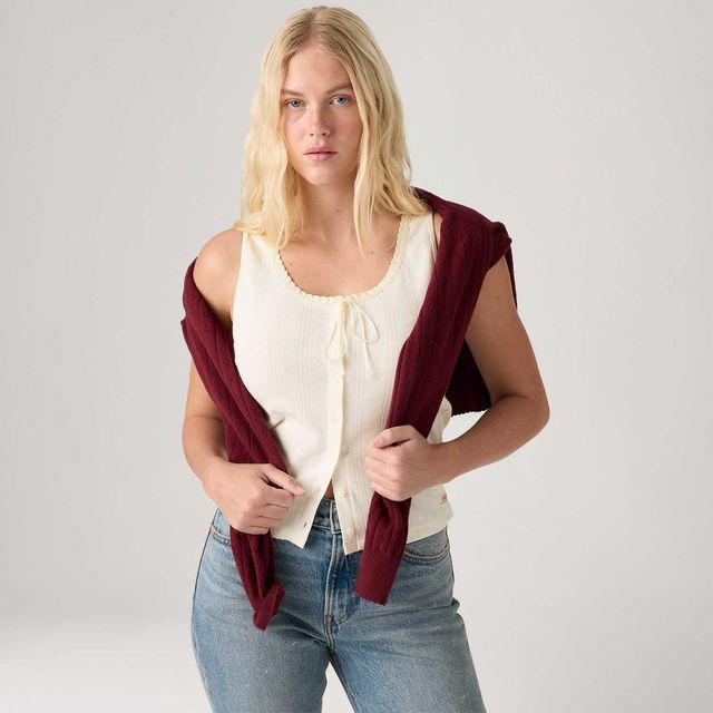 Regata Levi's® Dry Goods Pointelle Lace Off White - XS USA | PP BR