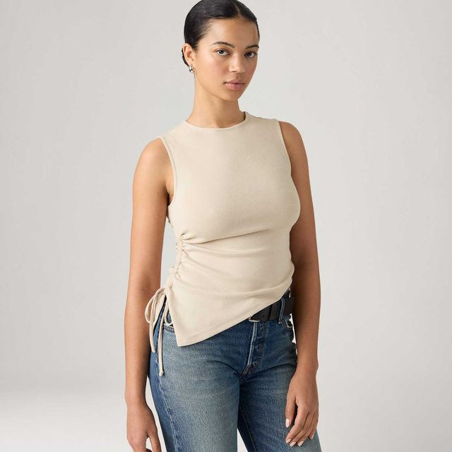 Blusa Levi's® Alila Assimétrica Bege - XL USA | GG BR