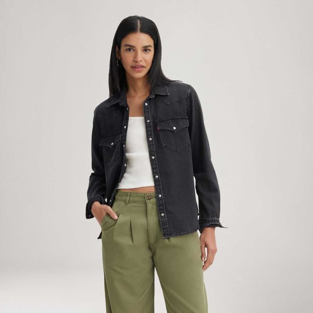 Camisa Jeans Levi's® The Ultimate Western Preta - L USA | G BR