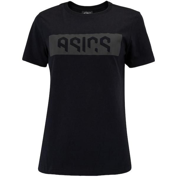 Camiseta Feminina ASICS Manga Curta Malha Cava Tradicional